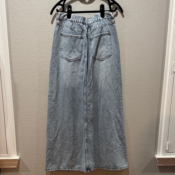 💙 PTCL Light Blue Denim Maxi Skirt – Size 27 💙 - Picture 3 of 3